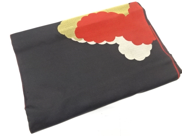 アンティーク　雲模様織り出し　羽織洗い張り